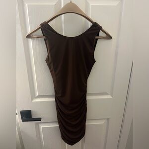 PacSun Chocolate Backless Dress